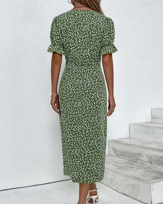 Judith | Sukienka V-Neck Fresh Bloom