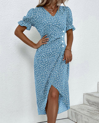 Judith | Sukienka V-Neck Fresh Bloom