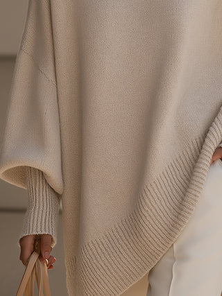 Evelyne – Elegancki sweter z asymetrycznym dołem
