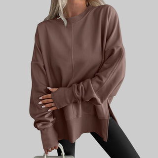 Tahira – Wygodna bluza oversize z długim rękawem