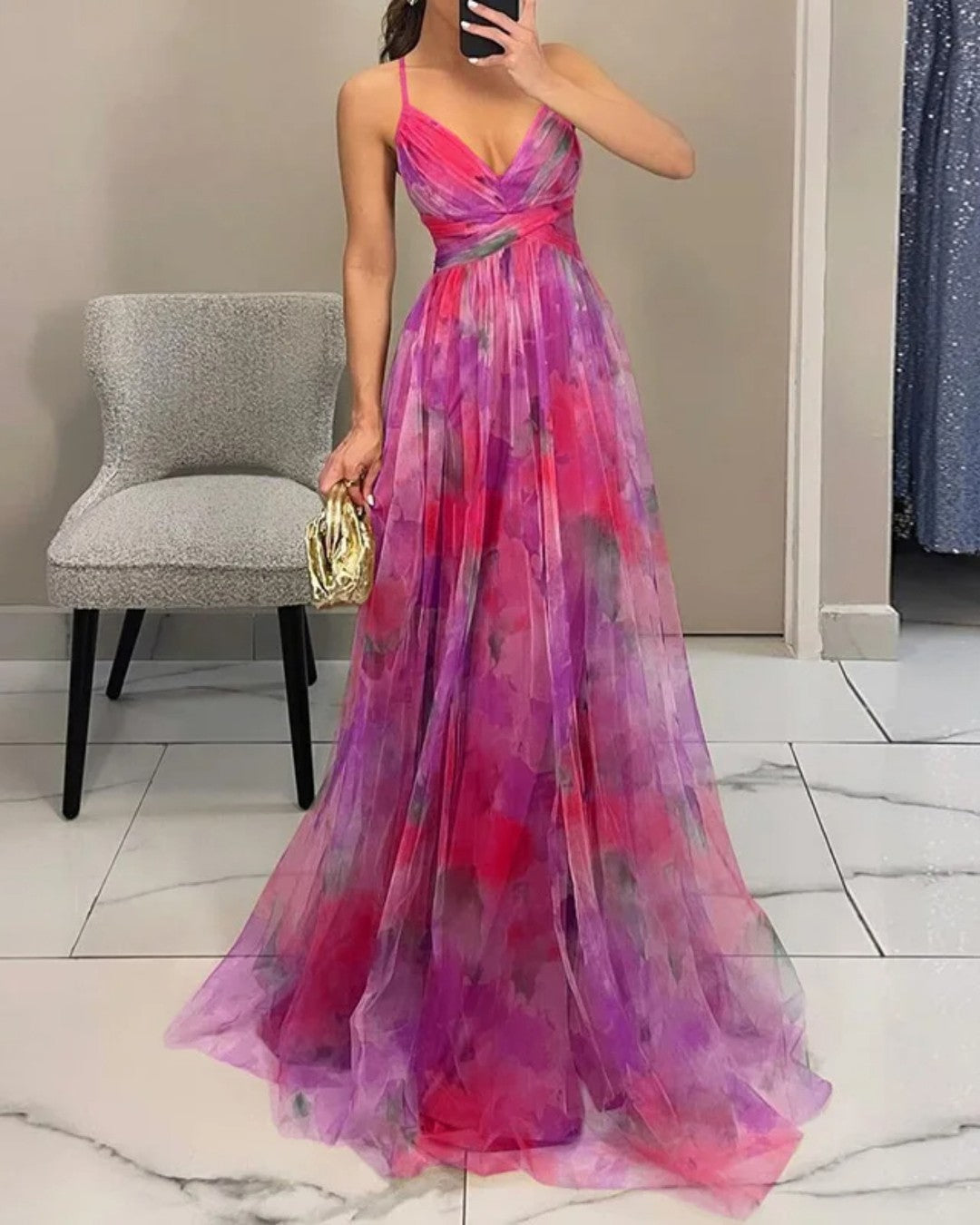 DELACROIX | Sukienka Maxi Elegancja Kwiatowa (EDYCJA LIMITOWANA!)