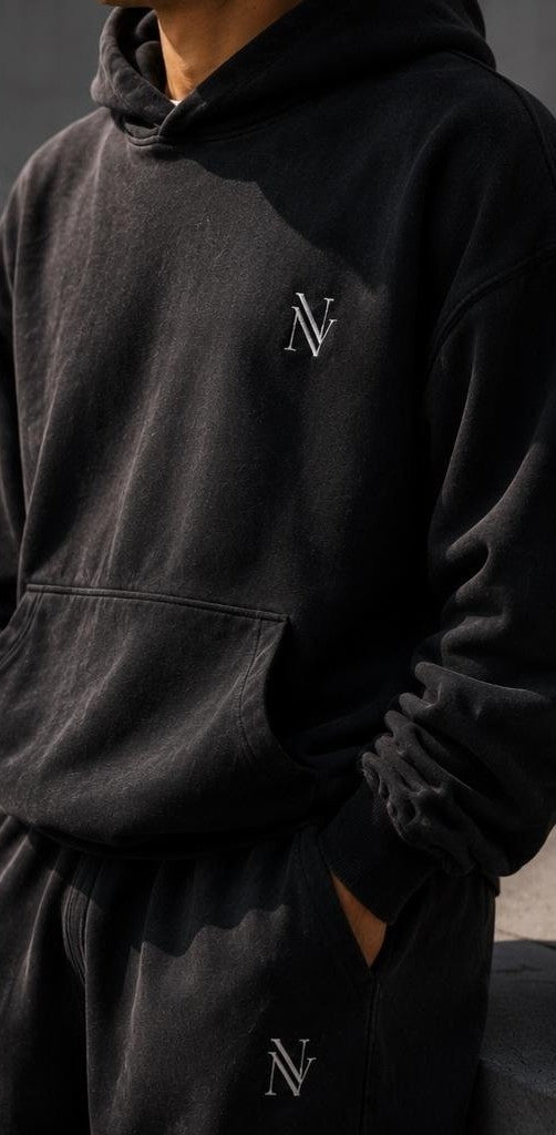 NYVALYX Premium Dres Oversize – Washed Black