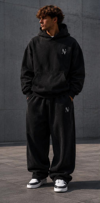 NYVALYX Premium Dres Oversize – Washed Black