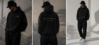Nyvalyx washed black hoodie
