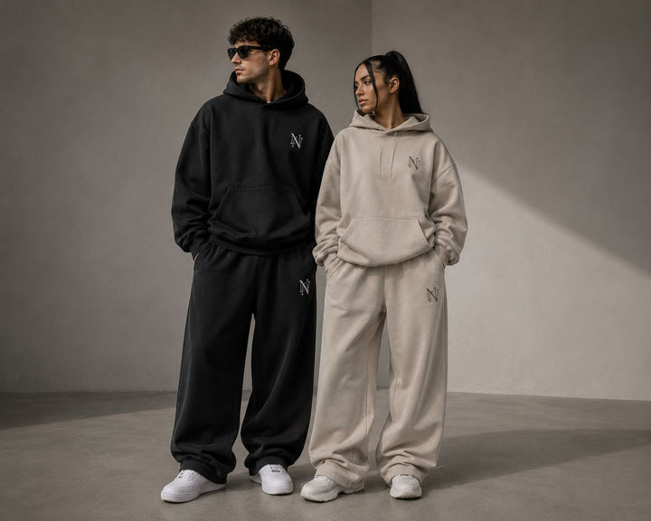 NYVALYX Premium Dres Oversize – Washed Black