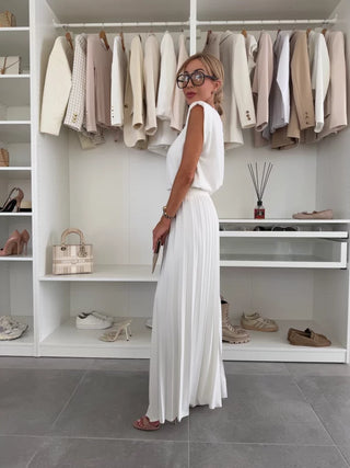 Jowita – Elegancki komplet top + spodnie